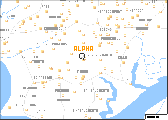 map of Alpha