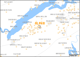 map of Alpha