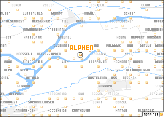 map of Alphen