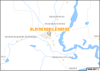 map of Alpine Mobile Manor