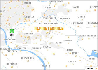 map of Alpine Terrace