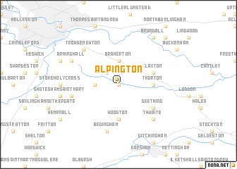 map of Alpington