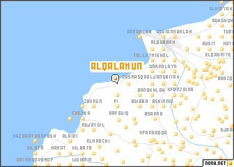 map of Al Qalamūn