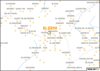 map of Al Qamḩ