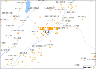 map of Al Qan‘abah