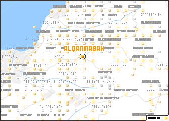 map of Al Qannābah