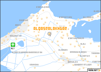 map of Al Qaşr al Akhḑar