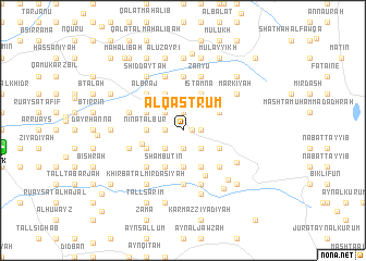 map of Al Qasţrūm
