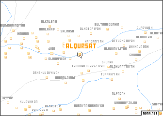 map of Al Qurşāt