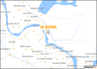 map of Al-Qūşah