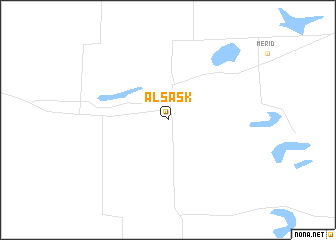map of Alsask