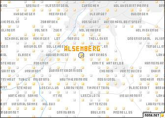 map of Alsemberg