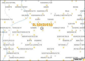 map of Alsókövesd