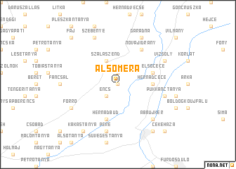 map of Alsóméra