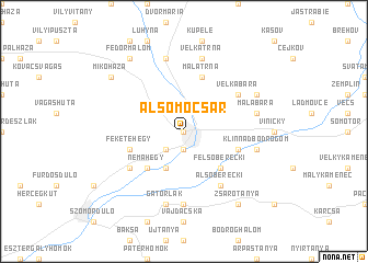 map of Alsómocsár