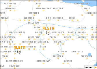 map of Ålsta