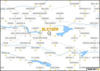 map of Ålstorp
