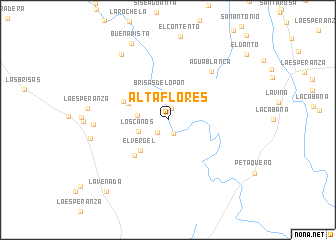 map of Alta Flores