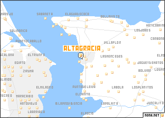 map of Altagracia