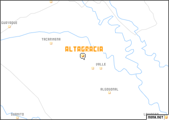 map of Altagracia