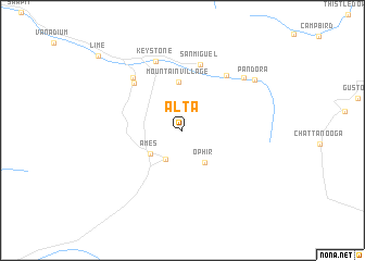 map of Alta