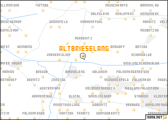 map of Alt Brieselang