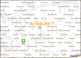 map of Alte Kolonie