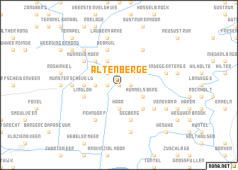 map of Altenberge