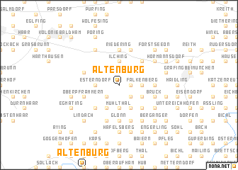 map of Altenburg