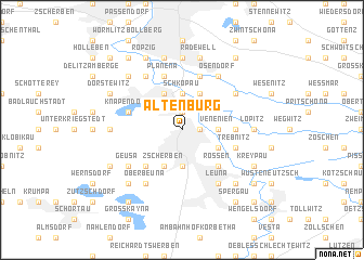 map of Altenburg