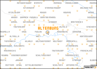 map of Altenburg