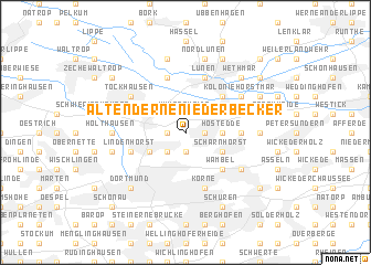 map of Altenderne-Niederbecker