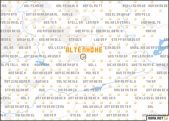 map of Altenhöhe