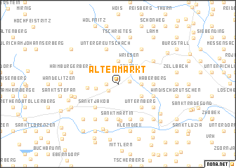 map of Altenmarkt