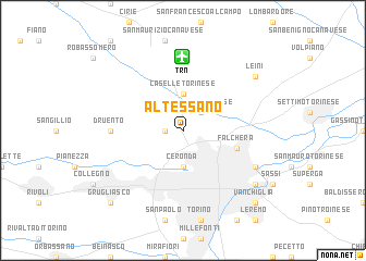 map of Altessano