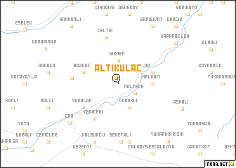 map of Altıkulaç