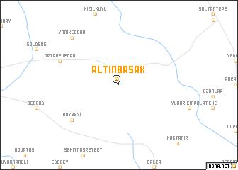 map of Altınbaşak