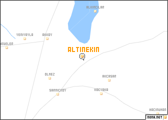 map of Altınekin