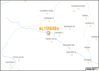 map of Altınemek