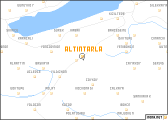 map of Altıntarla