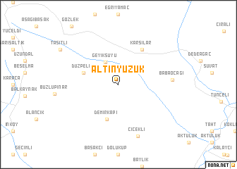 map of Altınyüzük