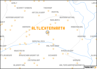 map of Altlichtenwarth