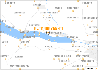 map of Alʼtmamayeshti