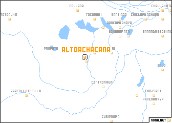 map of Alto Achacana