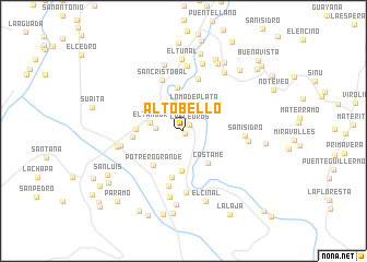 map of Alto Bello
