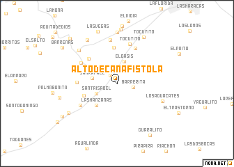 map of Alto de Cañafístola