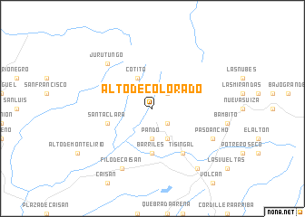 map of Alto de Colorado
