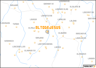 map of Alto de Jesus