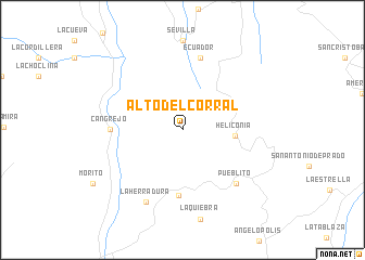 map of Alto del Corral