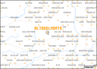 map of Alto del Monte